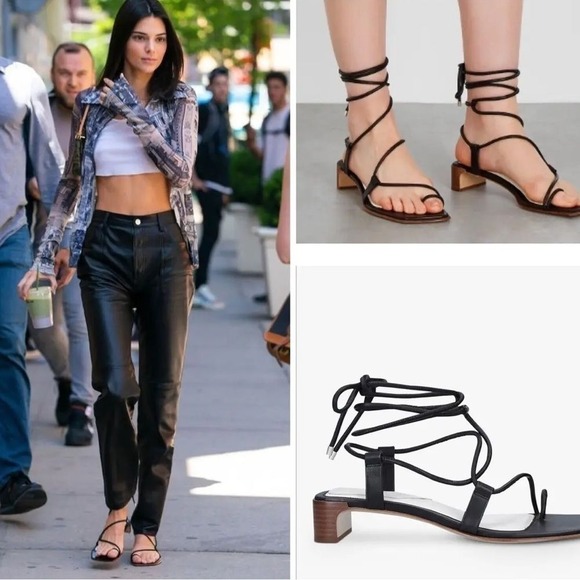 rag & bone Shoes - NWT Rag & Bone Cindy Leather Tie Heel Sandal In Black Size: US 9 NIB $398